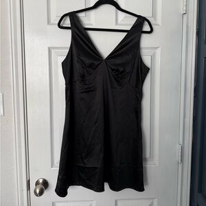 Trixxi Black V-Neck Dress